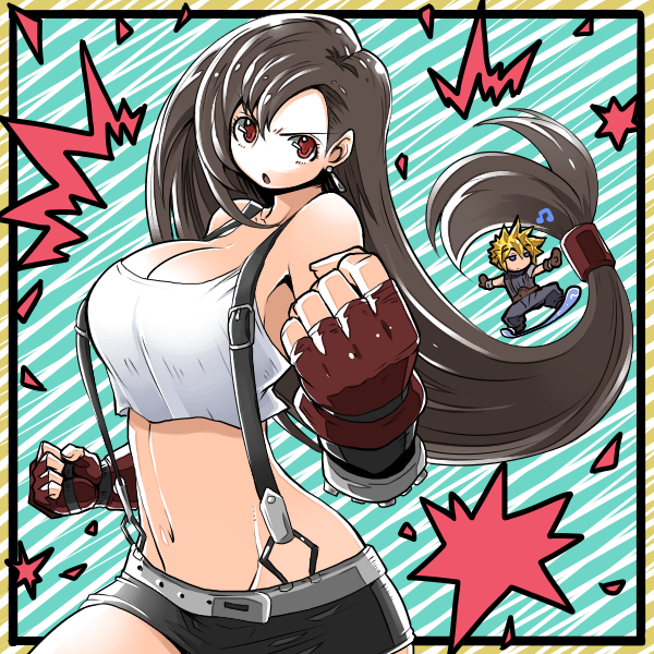 cloud strife+tifa lockhart