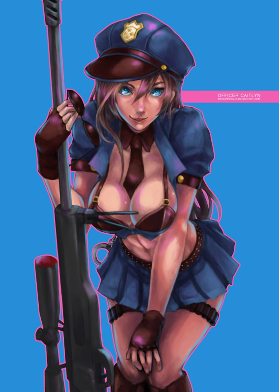 caitlyn (league of legends)+officer caitlyn