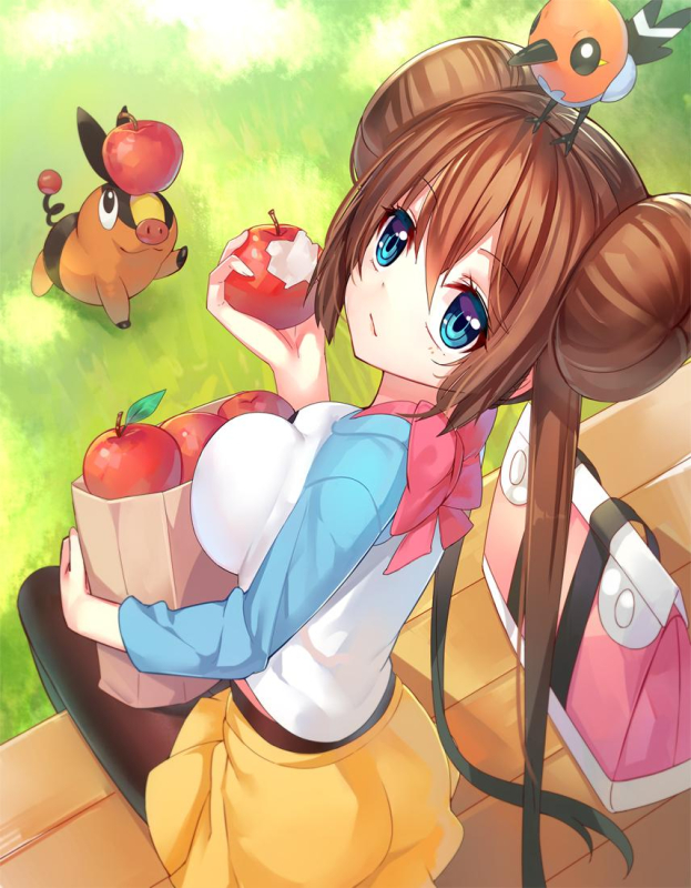 mei (pokemon)+tepig+fletchling