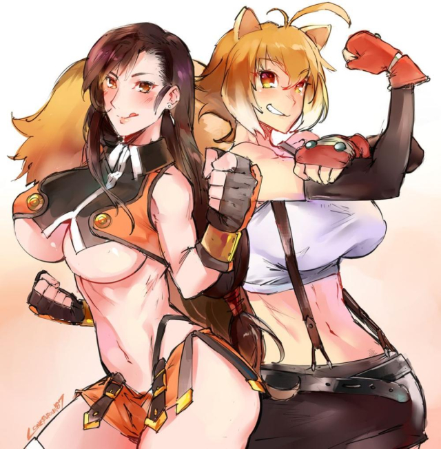 makoto nanaya+tifa lockhart