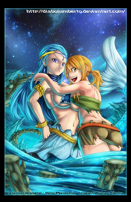 lucy heartfilia+aquarius (fairy tail)