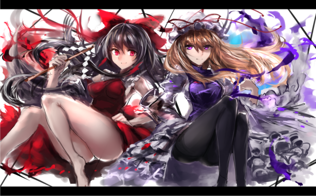 hakurei reimu+yakumo yukari