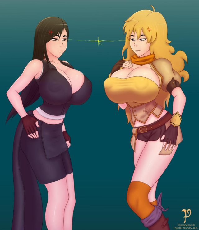 tifa lockhart+yang xiao long