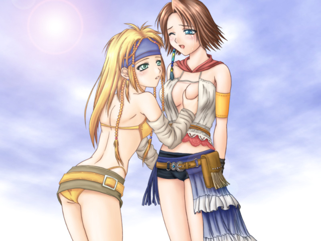 rikku+yuna+yuna (ff10)