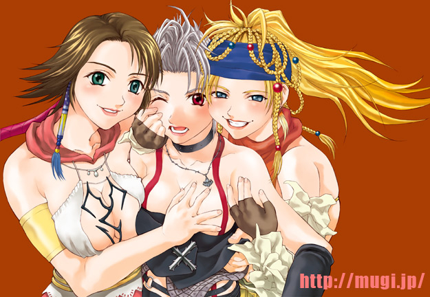 paine+paine (ff10)+rikku+yuna+yuna (ff10)