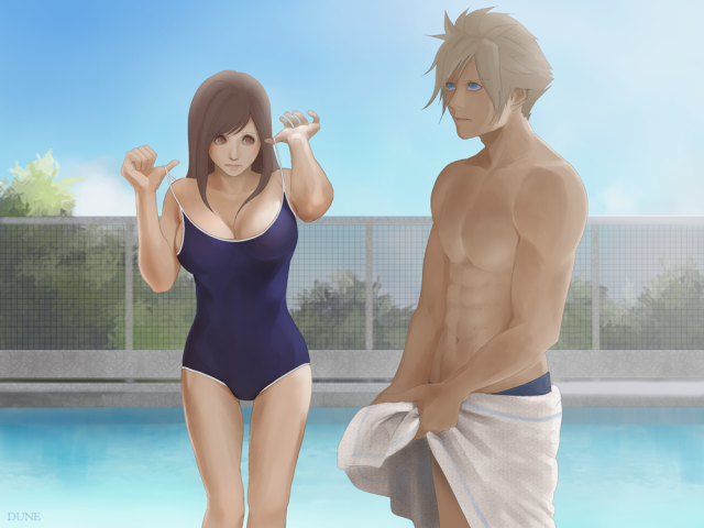 cloud strife+tifa lockhart