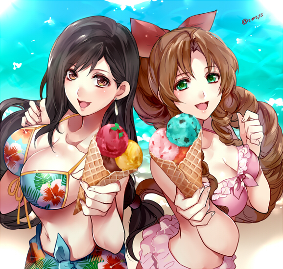 aerith gainsborough+tifa lockhart