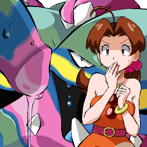 alolan muk+delia ketchum (pokemon)+muk