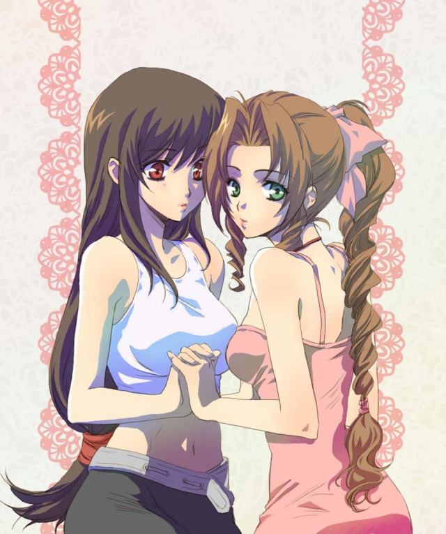 aerith gainsborough+tifa lockhart