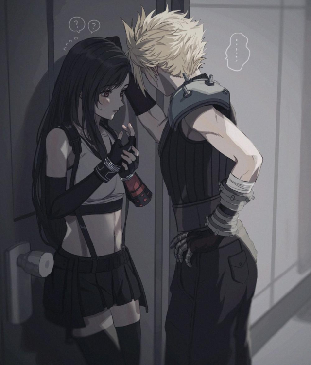 cloud strife+tifa lockhart