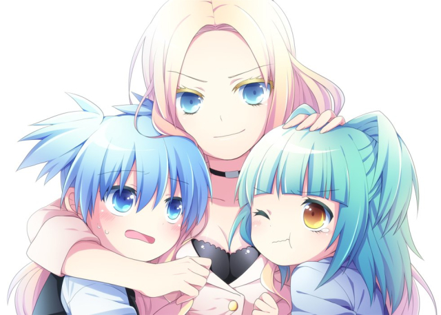 shiota nagisa+kayano kaede+irina jelavic