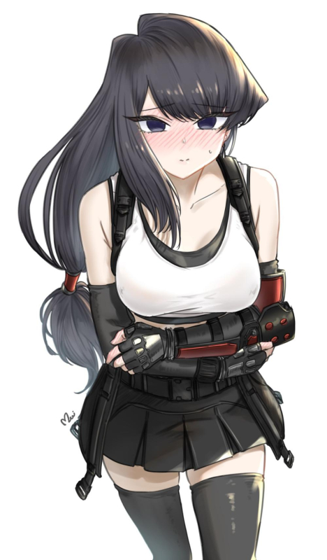 komi shouko+tifa lockhart