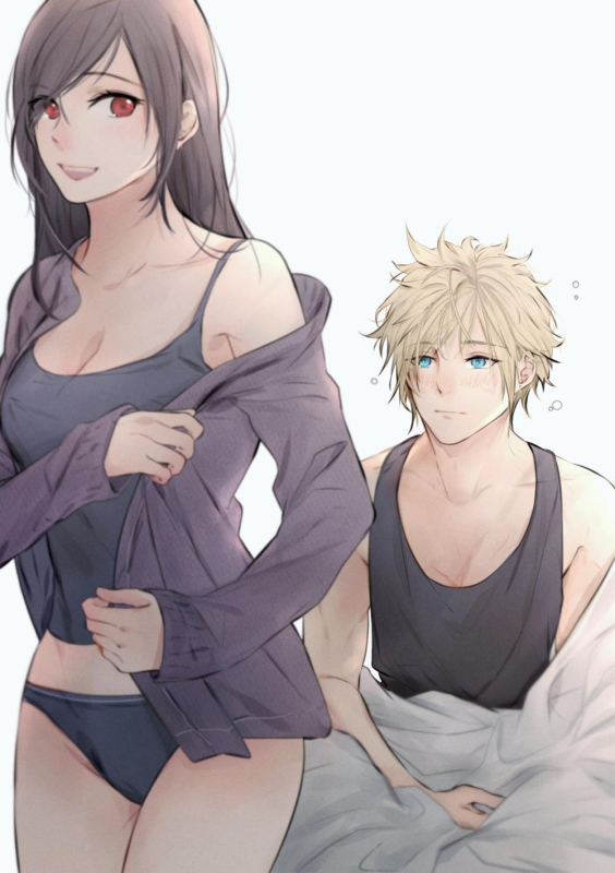 cloud strife+tifa lockhart