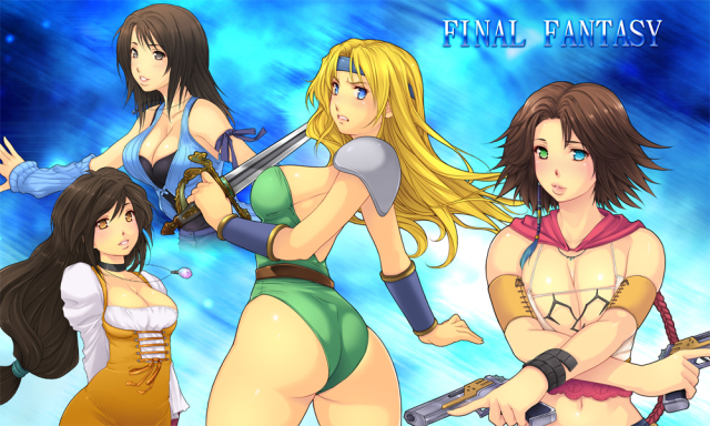 celes chere+garnet til alexandros xvii+rinoa heartilly+yuna