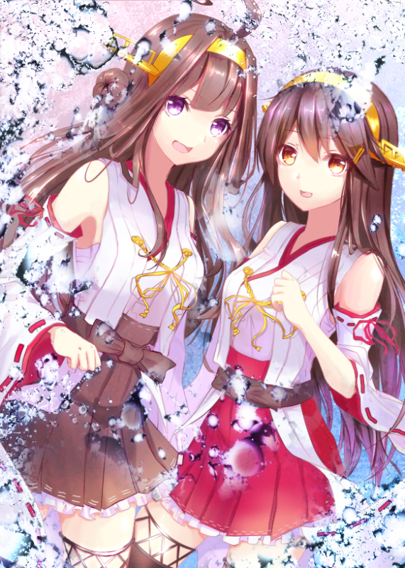 kongou battleship+haruna battleship