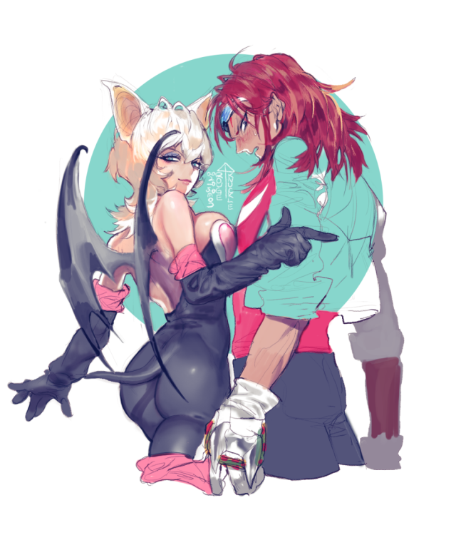 rouge the bat+knuckles the echidna