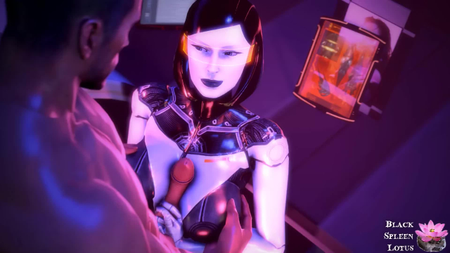 commander shepard+edi