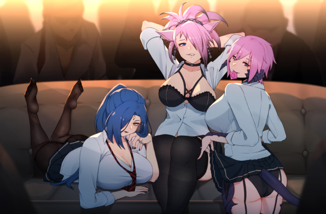 au ra+decima+miqo'te+sin faye+xaela+zephyr winds