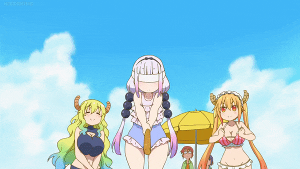 kanna kamui+kobayashi (maidragon)+magatsuchi shouta+quetzalcoatl (maidragon)+tohru (maidragon)