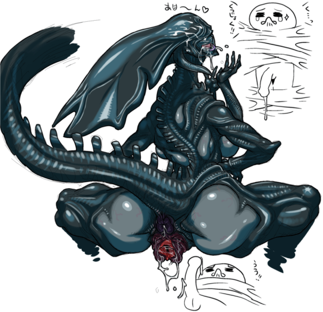 alien queen+xenomorph