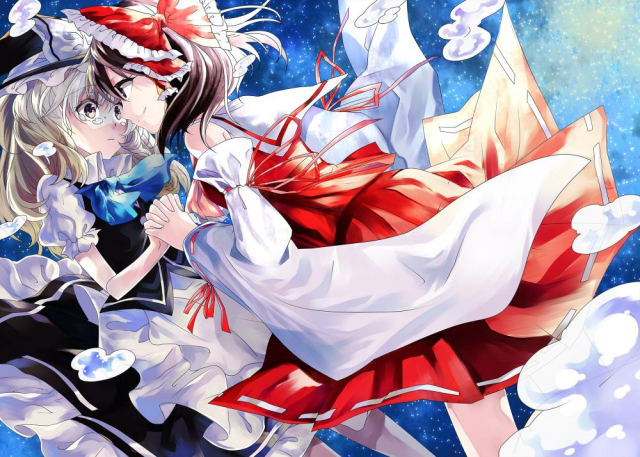 hakurei reimu+kirisame marisa