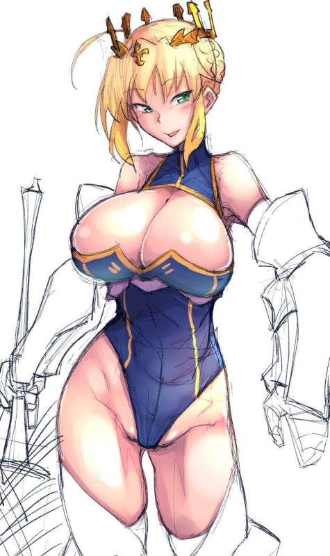 artoria pendragon (all)+artoria pendragon (lancer) (fate)+saber
