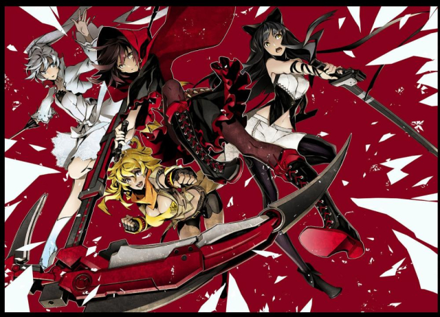 ruby rose+weiss schnee+blake belladonna+yang xiao long