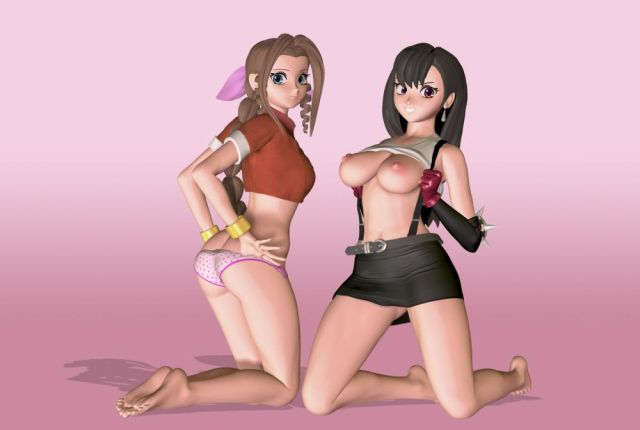 aerith gainsborough+tifa lockhart