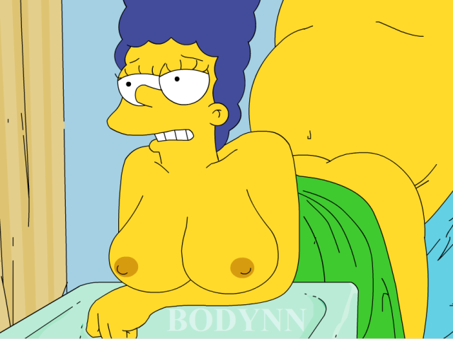 homer simpson+marge simpson