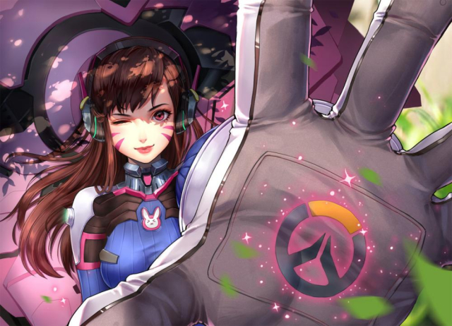 d.va (overwatch)+meka (overwatch)