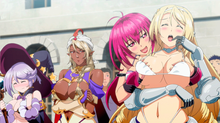 dark elf (bikini warriors)+fighter (bikini warriors)+mage (bikini warriors)+paladin (bikini warriors)