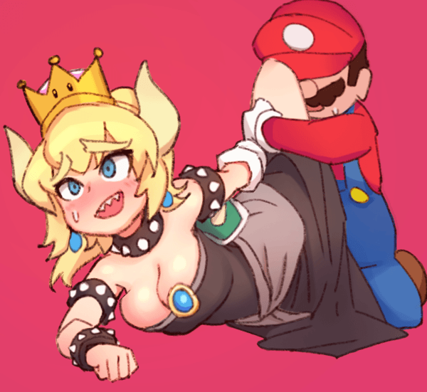 bowsette+mario