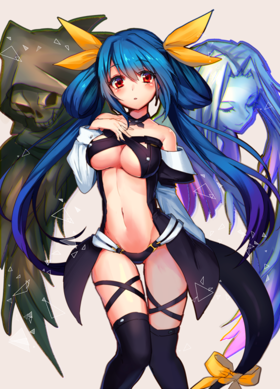 dizzy+necro (guilty gear)+undine (guilty gear)