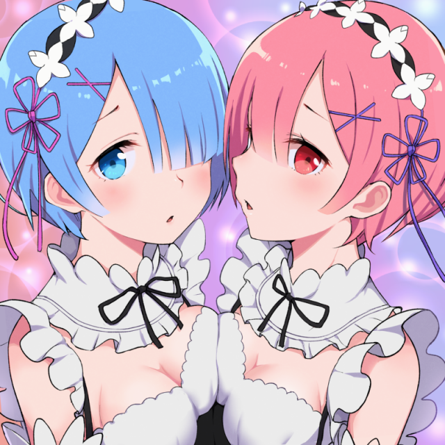 rem (re zero)+ram (re zero)
