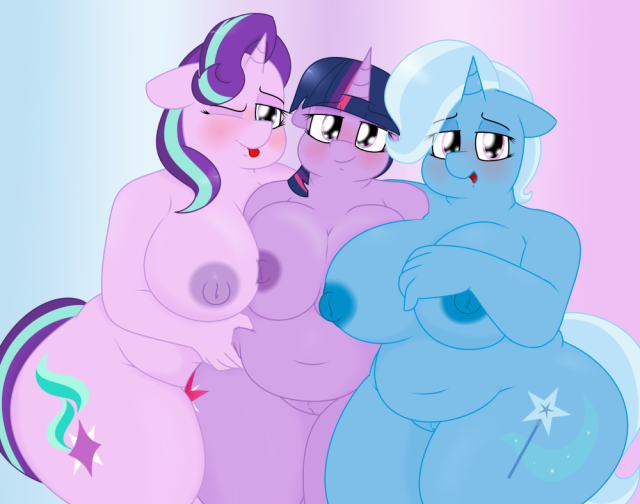 starlight glimmer (mlp)+trixie (mlp)+twilight sparkle (mlp)