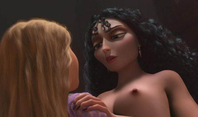 mother gothel+rapunzel