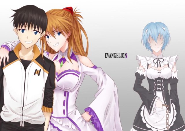 soryu asuka langley+ayanami rei+ikari shinji