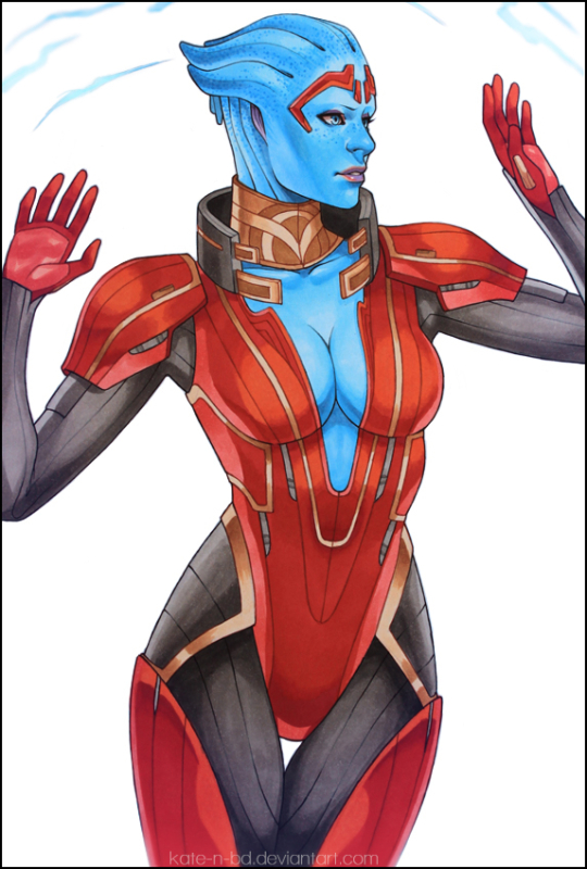 asari+samara (mass effect)