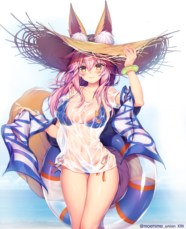 tamamo (fate) (all)+tamamo no mae (swimsuit lancer) (fate)