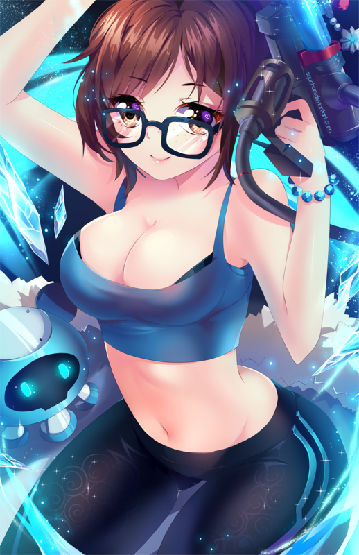 mei (overwatch)+snowball (overwatch)