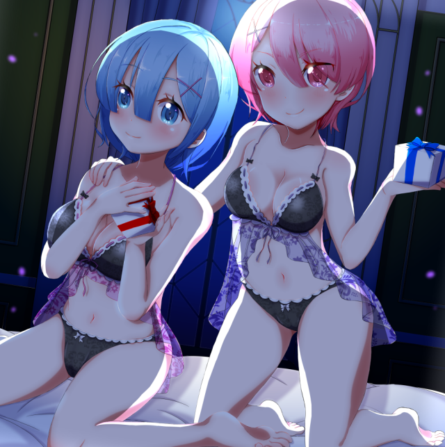 rem (re zero)+ram (re zero)