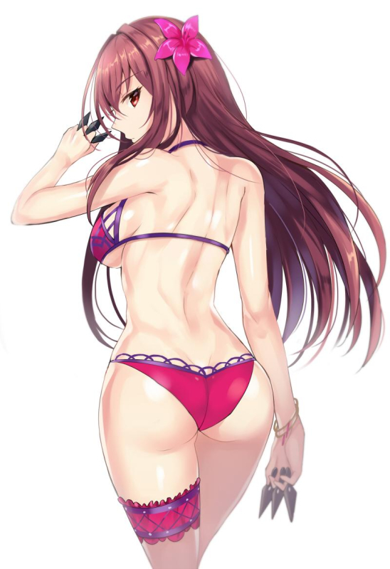 scathach (fate) (all)+scathach (swimsuit assassin) (fate)