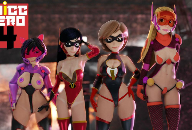 elastigirl+gogo tomago+helen parr+honey lemon+violet parr
