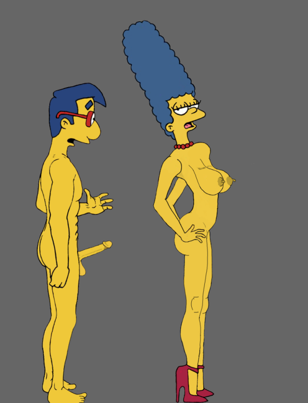 marge simpson+milhouse van houten