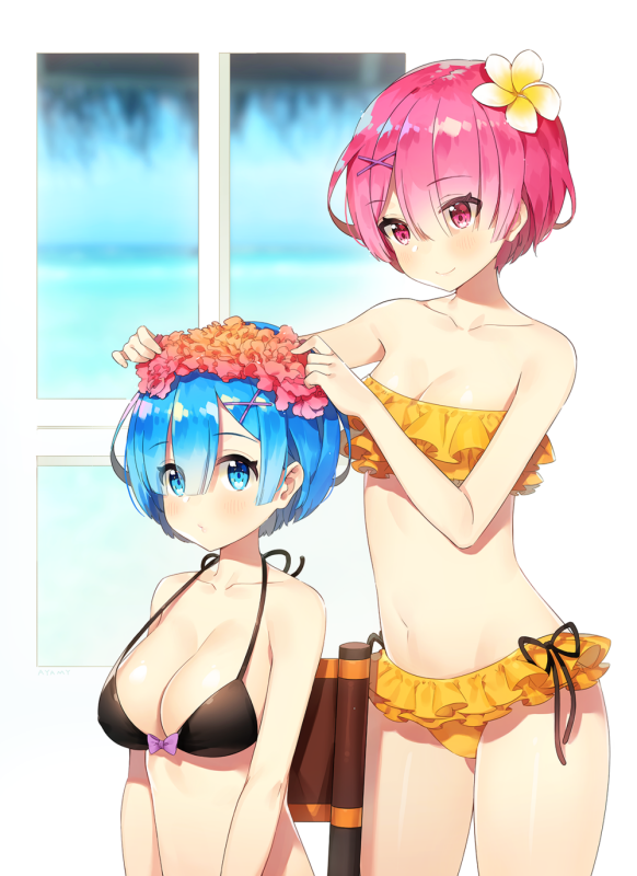 rem (re zero)+ram (re zero)