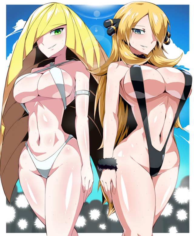 aether foundation+cynthia (pokemon)+lusamine (pokemon)