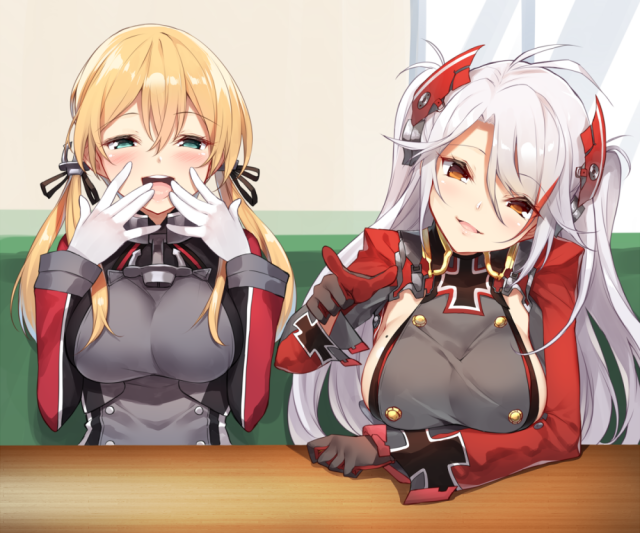 prinz eugen (azur lane)+prinz eugen (kantai collection)