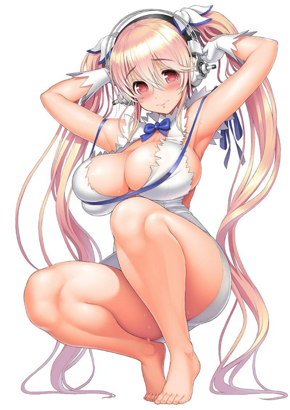 hestia (danmachi)+super sonico