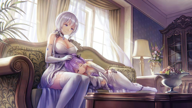 illustrious (azur lane)+unicorn (azur lane)
