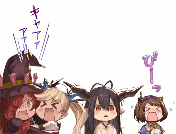 anna (granblue fantasy)+danua+io euclase+yaia (granblue fantasy)